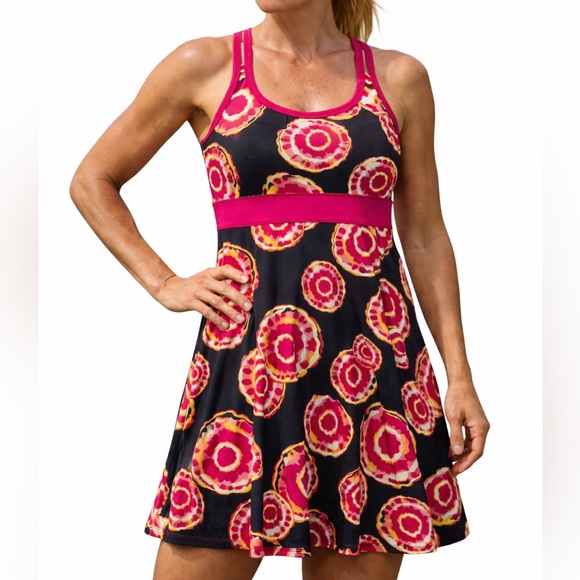 Soybu Dresses & Skirts - Athletic Dress | Soybu | Built In Bra | pink & black